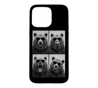 Lunettes de Soleil Ours photomaton Selfie Portrait Humoristique Coque pour iPhone 15 Pro Max