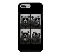 Lunettes de Soleil Ours photomaton Selfie Portrait Humoristique Coque pour iPhone 7 Plus/8 Plus