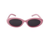 Lunettes de soleil ovales polarisées pour enfants de 3 à 12 ans + porte-lunettes + pochette pour lunettes de soleil, Rose