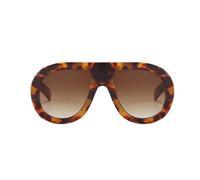Lunettes de soleil ovales pour femme, lunettes de soleil ovales rétro pour femme, lunettes de soleil aviateur teintées avec dégradé | Lunettes de soleil tendance avec protection UV pour femme H