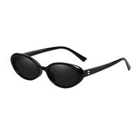 Lunettes de soleil ovales tendance, 14 x 14 x 3,8 cm, lunettes de soleil tendance, petites lunettes de soleil vintage des années 90, lunettes de protection UV pour homme, femme, voyage en plein air et