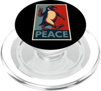 Lunettes de soleil pingouin donnant la paix, pingouin PopSockets PopGrip pour MagSafe