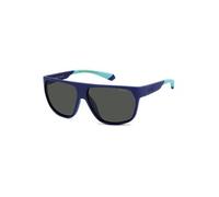 Lunettes de Soleil PLD 7053/S 60/12/140 FLL MATTE BLUE POLYCARBONATE FRAMES MAN POLAROID PLD 7053/S MATTE BLUE