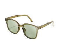 Lunettes de soleil pliantes - Lunettes de soleil polarisées carrées de mode | Protection UV Lunettes solaires Driver pour femmes, vert espace, Voir la description