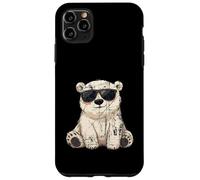 Lunettes de Soleil Polar Bear Cool Panda Coque pour iPhone 11 Pro Max