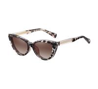 Lunettes de soleil polarisées à clip pour femmes TR90 Cadre épais Magnétique Anti Lumière bleue Œil de chat, Léopard avec marron
