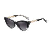 Lunettes de soleil polarisées à clip pour femmes TR90 Cadre épais Magnétique Anti Lumière bleue Œil de chat, Cadre noir et gris
