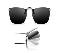 Lunettes de Soleil Polarisées à Clips Lunettes de Soleil à Clip Rabattables | Clip Polarisé Unisexe Sur des Lunettes de Soleils Convient à la Plupart des Lunettes Good Pour Conduite Pêche