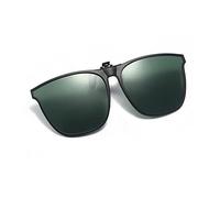 Lunettes de soleil polarisées à clipser sur lunettes de vue, design rétro pour dissimuler vos lunettes, anti-UV, pour homme et femme, Vert