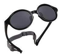 Lunettes de Soleil Polarisées avc Bande pour Bébé Garçons et Filles 0 à 3 ans, Enfants Nourrisson Chic Lunettes de Soleil Incassables UV400 Protection Verre Léger Flexible Cadre Lunettes de Soleil