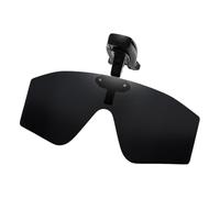 Lunettes de soleil polarisées avec clip pour homme - Visière de casquette de nuit pour la pêche, le cyclisme, la randonnée et le golf, Noir , Voir description