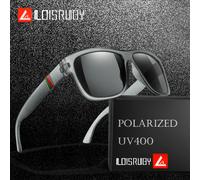 Lunettes de soleil polarisées carrées pour hommes, marque classique, pour la pêche, la conduite en plein air, le cyclisme, la course, Vintage, grand cadre, UV400 EA1