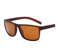 Lunettes de soleil polarisées classiques pour hommes, carrées, design, pour la conduite, sport, UV400, C4, noires