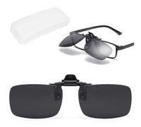 Lunettes de Soleil Polarisées, Clip polarisation lunettes de soleil sur ordonnance Lunettes hommes femmes, UV400 Polarized Lunettes Soleil Pour Conduite/Golf/Pêche/Chasse/Sports Plein Air avec boîte