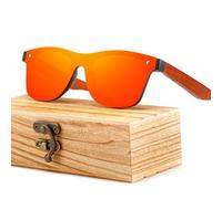 Lunettes De Soleil Polarisées En Bois De Marque De Styliste Sans Monture Miroir Carré Lunettes De Soleil Pour Femmes/Hommes Gafas De Sol Équipement De Cyclisme