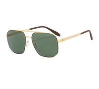 Lunettes de soleil polarisées en nylon tendance 2025, monture ultra-légère sans vis, protection solaire UV, pour voyage et conduite, or HD vert, 142 x 141 x 47 mm