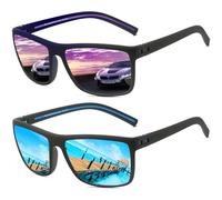 Lunettes de soleil polarisées hommes femmes Mode Sommer Vacances Extérieur Conduite Pêche léger TR90 incassable cadre UV400 protection carré lunettes de soleil