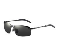 Lunettes de soleil polarisées, lunettes de soleil photochromiques, teinte adaptative, blocage des UV, monture en métal légère et confortable, lunettes élégantes pour les voyages en plein air, hommes