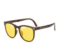 Lunettes de soleil polarisées pliantes trop tendance pour hommes et pour femmes, lunettes de soleil pour photographie de rue (couleur : C, taille : moyen) 2026, C, Taille unique