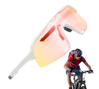 Lunettes De Soleil Polarisées Pour Cyclisme, Lunettes de Protection UV, Monture Légère Unisexe Protection UV Teinte Adaptative pour Vélo Randonnée Sport Course à Pied Montagne Conduite Quotidienne