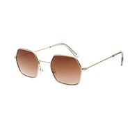 LUNETTES DE SOLEIL POLARISÉES POUR HOMME - LUNETTES ELEGANTES DE PROTECTION UV - Monture en métal tendance - Lunettes de soleil funky - ACCESSOIRES POUR HOMMES, café, Taille unique