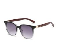 Lunettes de soleil polarisées rétro pour hommes, monture en bois, verres teintés, protection UV, C5, 146 x 145 x 52 mm