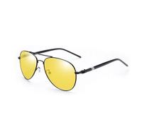 Lunettes de soleil polarisées vintage pour homme et femme UV400 Noir, 07 Vision nocturne, Taille unique