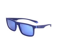 Lunettes de Soleil Polaroid PLD 2134/S ZX9 BLUE AZURE 56/19/145 Homme