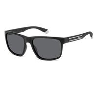 Polaroid Homme PLD 2157/S 003/M9 Lunettes de soleil Plastique Noir Gris Carré Polarisé
