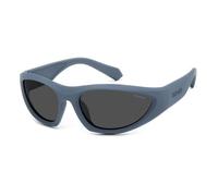 Lunettes de Soleil Polaroid PLD 2165/S 59/18/130 MATTE BLUE/ GREY POLARIZED plastique unisexe PLD 2165/S
