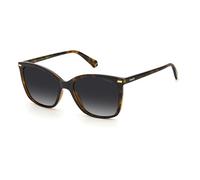 Polaroid Lunettes de soleil PLD 4108/S 086/LA Femme Éco-poliam Havane Marron Carré Polarisé Ombré