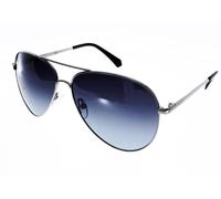 Lunettes de soleil POLAROID PLD 6012 new argent verre gris forme pilote Grand modèle T62