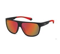 Lunettes de Soleil Polaroid PLD 7053/S 60/12/140 MATTE BLACK RED/ RED POLARIZED gomme homme PLD 7053/S