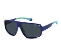 Lunettes de Soleil POLAROID PLD 7054/S 61/12/140 FLL MATTE BLUE POLYCARBONATE FRAMES MAN POLAROID PLD 7054/S MATTE BLUE Bleu
