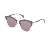 Lunettes de soleil - Police - SPL618-300X - Monture gris clair rose - Verre violet miroir - Tendance