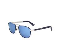 Lunettes de soleil - Police - SPL890 ORIGINS 3 - Argenté - Aviator - Taille 55 mm