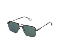 Police Force 9 Sunglasses Doré Green/CAT3 Homme