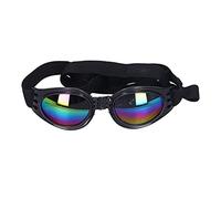 Lunettes de Soleil pour Animaux de Compagnie Lunettes Pliables d'été pour Chiens de Taille Moyenne et Grande avec Protection UV (Noir)