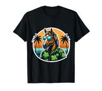 Lunettes de soleil pour cheval Tropical Vacances d'été Propriétaire Soleil T-Shirt