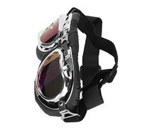 Lunettes de Soleil pour Chien de Grande Race, Lunettes pour Chien avec Cadre Pliable et Sangle élastique, Protection des Yeux pour Chien, Lunettes de Soleil pour Moto, Voiture,