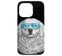Lunettes de Soleil pour Chien Drapeau de Sainte Lucie Cadeau Love Sainte Lucie Coque pour iPhone 13 Pro