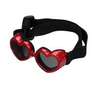 Lunettes de soleil pour chien en forme de coeur - Protection UV pour petits chiens, accessoire élégant pour le cyclisme et les voyages, Lunettes de soleil amusantes et pratiques pour animaux de