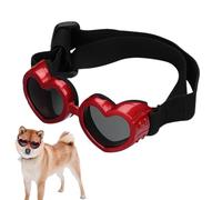 Lunettes de soleil pour chien en forme de cœur, Lunettes de soleil en forme de coeur pour chien | Lunettes de soleil avec nuances pour animaux de compagnie | Lunettes pour chien résistantes à la buée