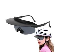 Lunettes de soleil pour cyclisme, lunettes de soleil avec visière, verres miroirs protecteurs, lunettes de sport tendance pour cyclisme, randonnée, conduite, course, festivals, pêche