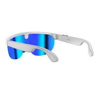 Lunettes de soleil pour cyclisme, traduction d'IA activées par lunettes de vidéo paracyclisme intelligentes Protection UV Lunettes de vidéo paracyclisme pour hommes, femmes, enfants, filles