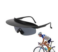 Lunettes de soleil pour cycliste - Cadre chapeau de soleil avec objectif miroir - Visière de sport d'extérieur parfaite pour la randonnée, le sac à dos, le baseball, l'alpinisme, le camping, la pêche