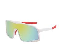 Lunettes de Soleil pour Cyclistes Cycling Glasses Sports Sunglasses Men's and Women's UV400 Big Frame Running Bike Fishing Goggles(A)