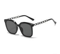 Lunettes de soleil pour femme, grand cadre, protection UV, lunettes de soleil pour voyage, lunettes de soleil légères en polycarbonate avec coupe confortable (B)