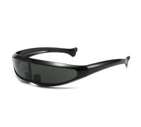 Lunettes De Soleil Pour Homme En Forme De Poisson X De La Nouvelle Collection Transfrontière Avec Lunettes De Soleil Pour Sports De Plein Air Et Vélo Couleur De Monture Noir Et Gris
