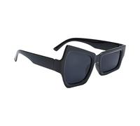 Lunettes de soleil pour homme | Lunettes élégantes de forme irrégulière, protection UV pour homme et femme, pour la conduite, la randonnée, la plage, les activités de plein air, Cadre noir film gris